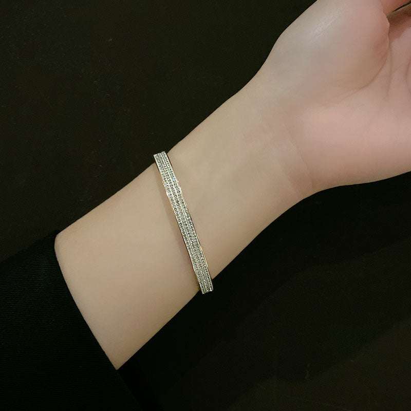 Diamond Encrusted Rose Gold Bracelet — Twinkles For You