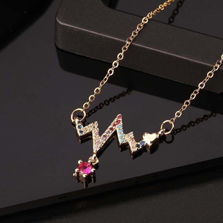 EKG Shaped Necklace — Twinkles For You