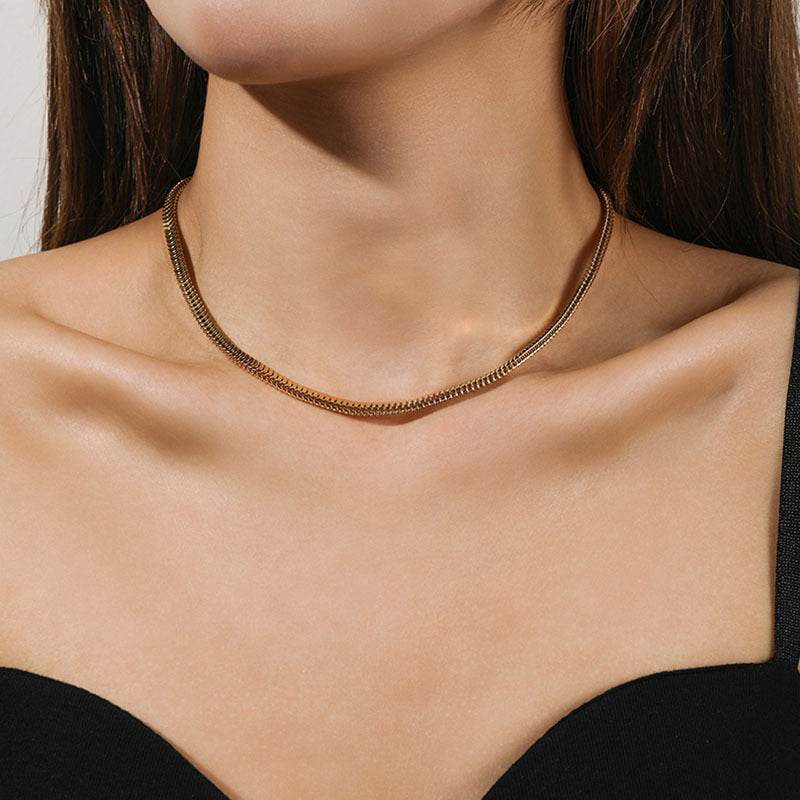 Fish Scale Gold Necklace — Twinkles For You