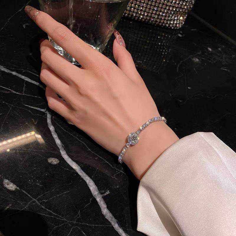 Light luxury diamond silver bracelet — Twinkles For You