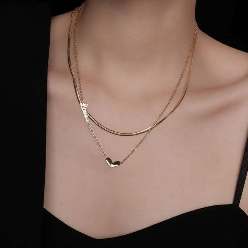 Love double layer necklace — Twinkles For You