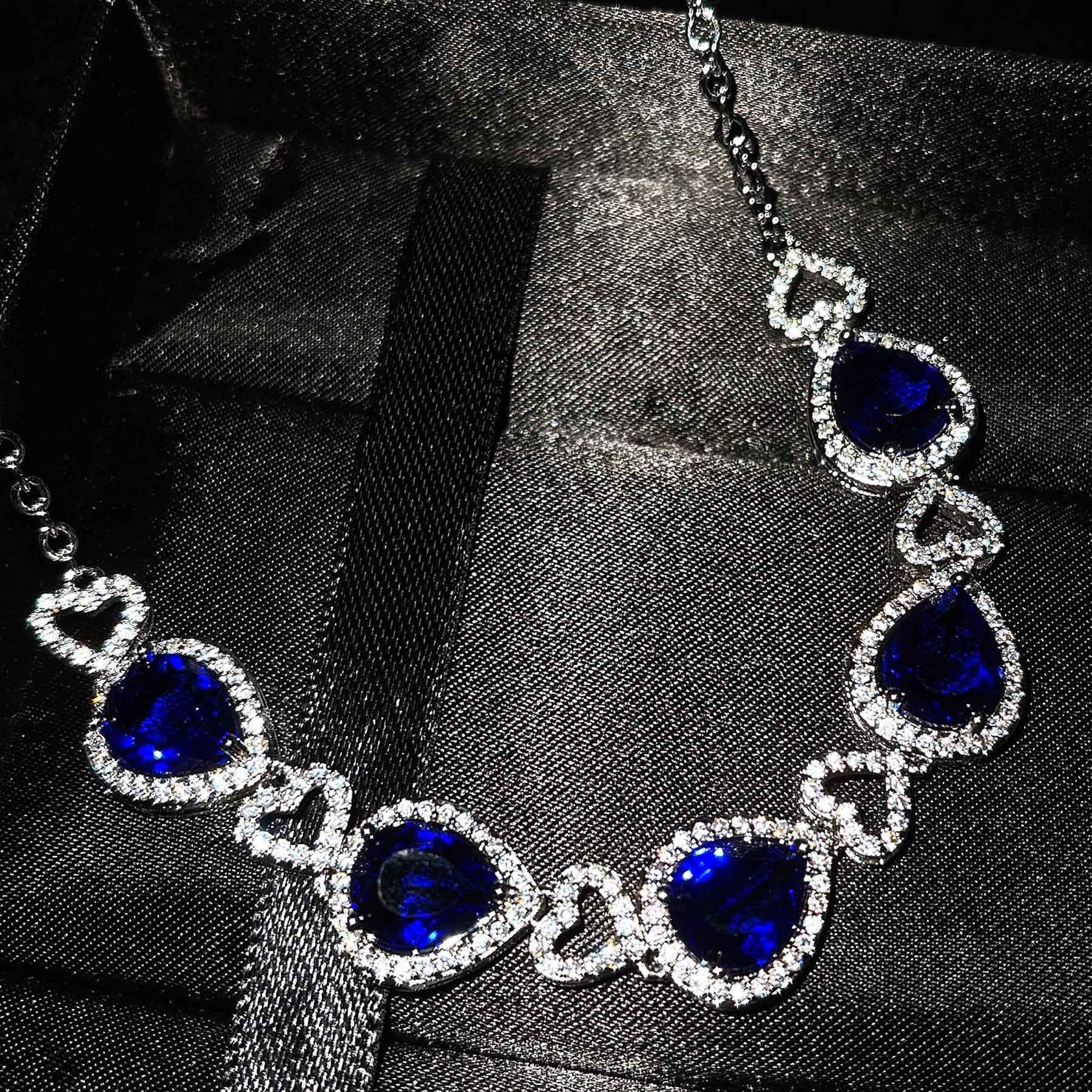 Luxurious Heart of the Ocean Blue Diamond Bracelet — Twinkles For You
