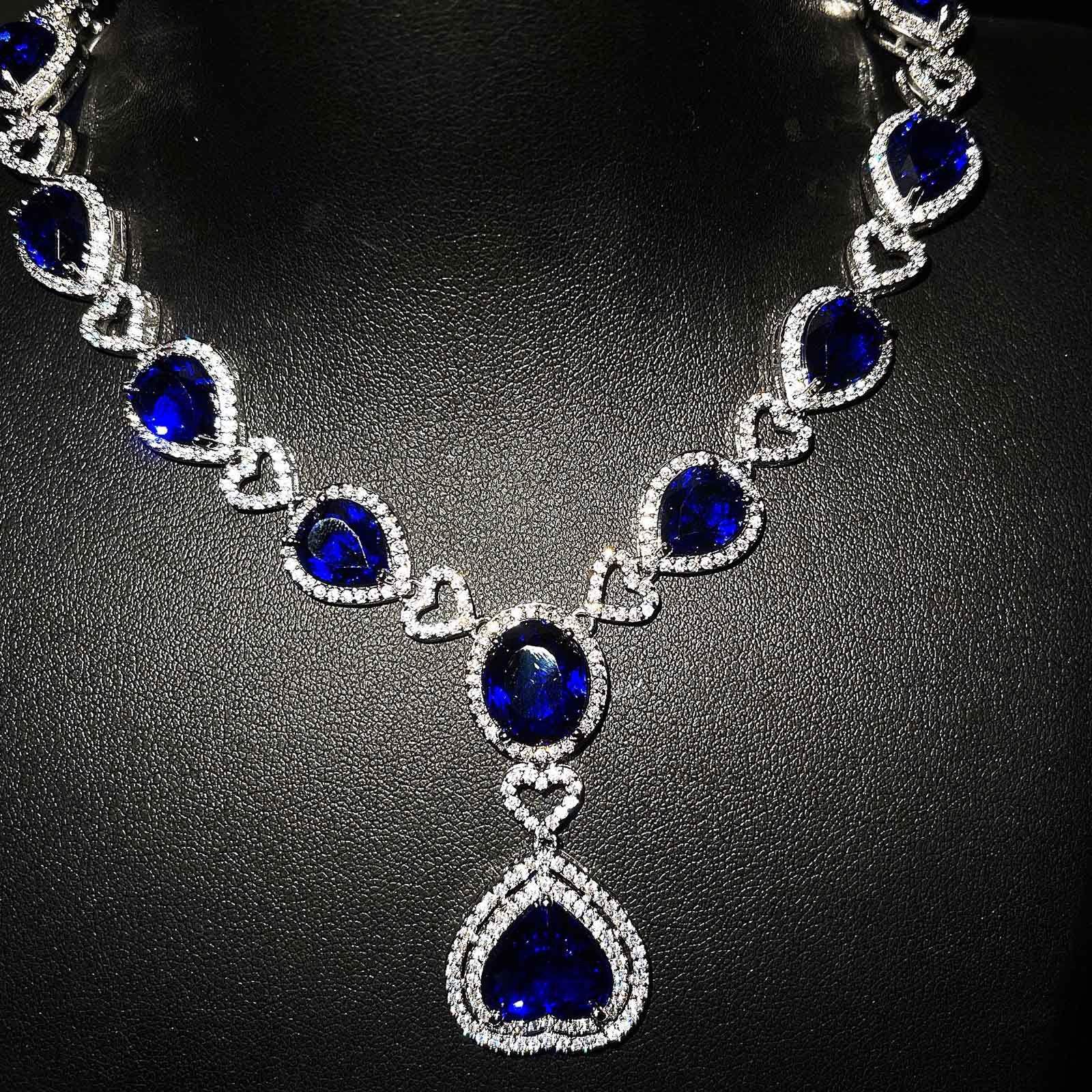 Luxurious Heart of the Ocean Blue Diamond  Necklace — Twinkles For You