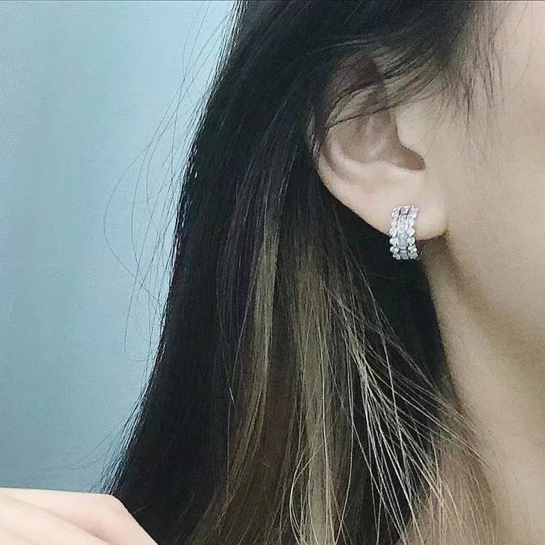 Micro-encrusted zircon rock candy earrings — Twinkles For You