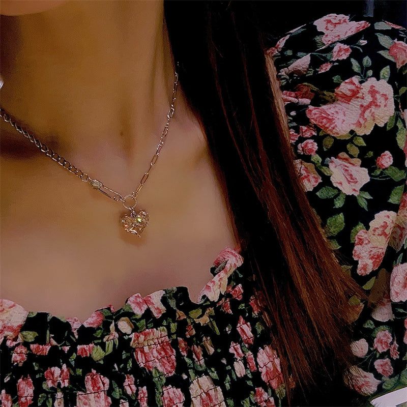 Paperclip Heart Pendant Necklace — Twinkles For You