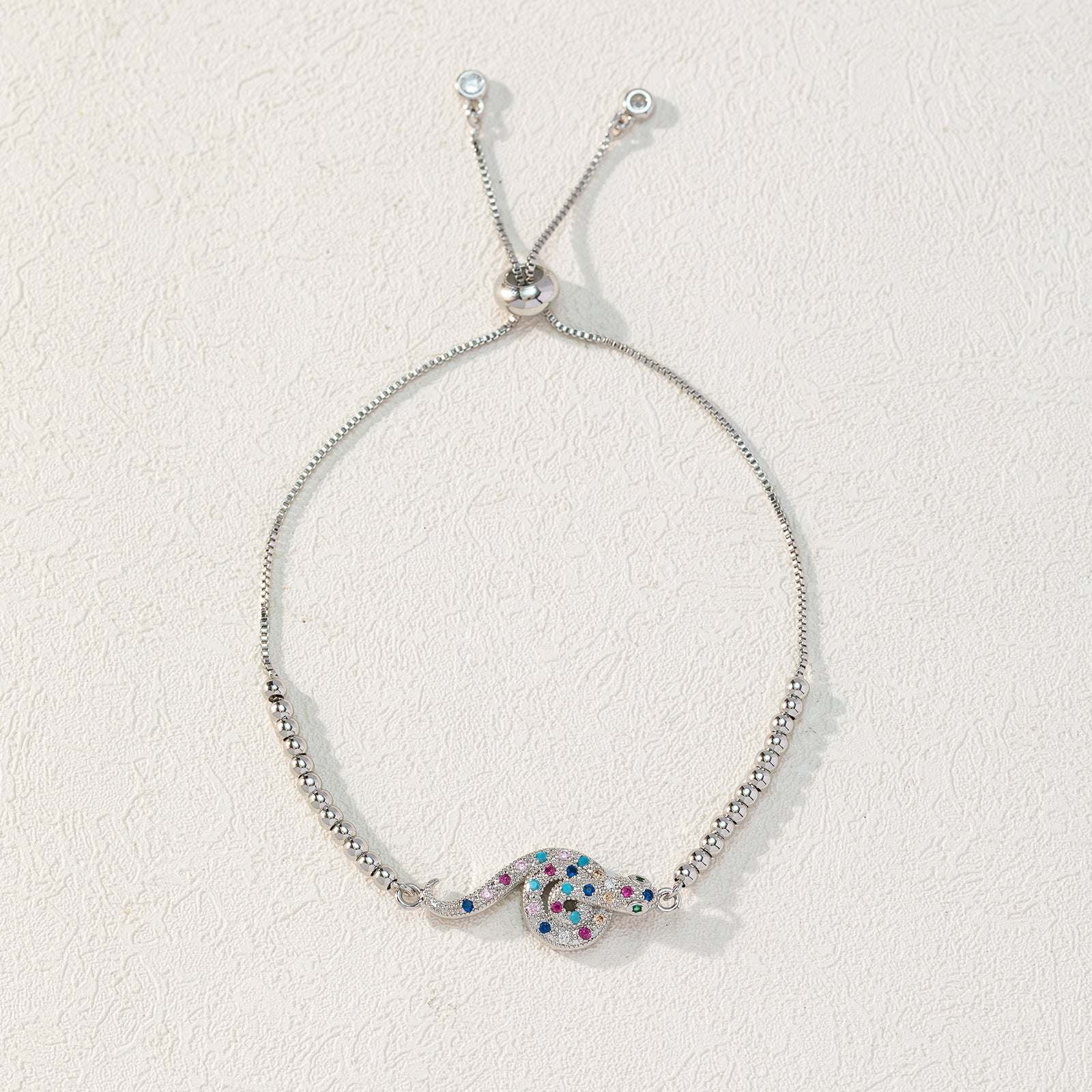 Silver Snake Bracelet — Twinkles For You