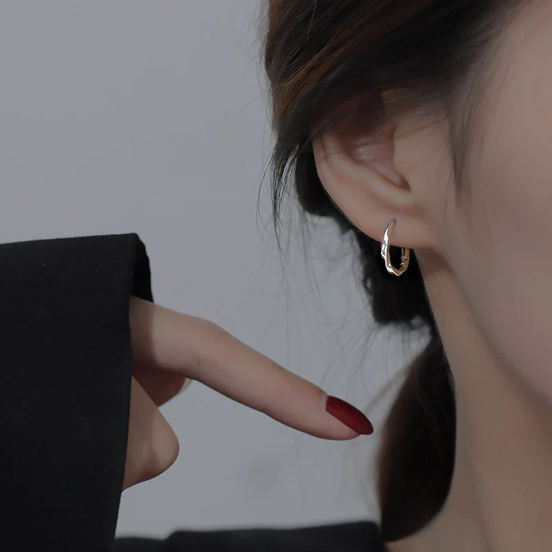 Twisted  silver earrings — Twinkles For You